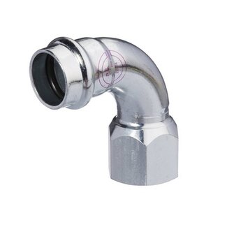 V-PRESS ST. VERZINKT BOCHT 90° BI.DR. 18 x 3/4"