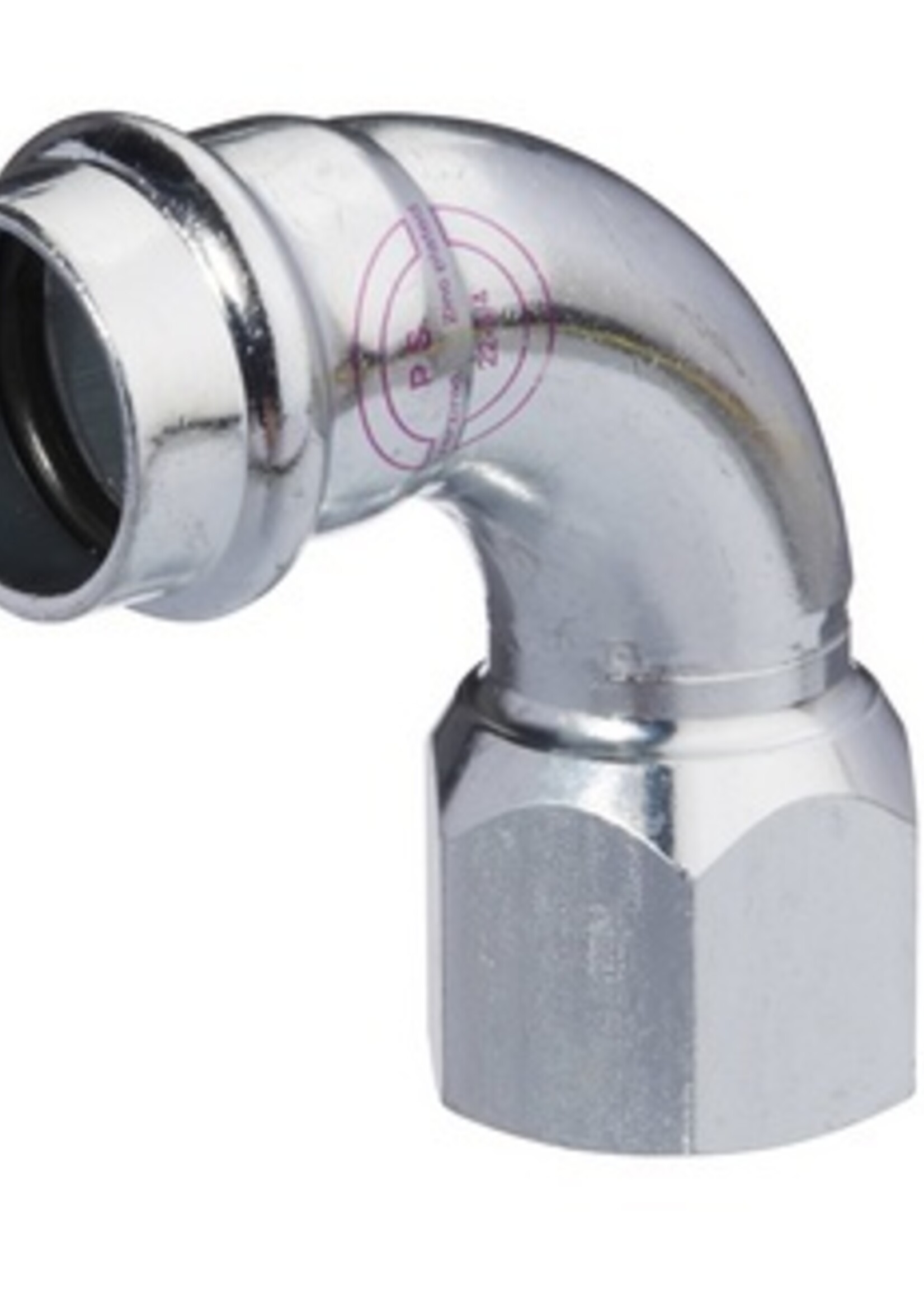V-PRESS ST. ZINC PLATED BEND 90° I.DR. 28x1"