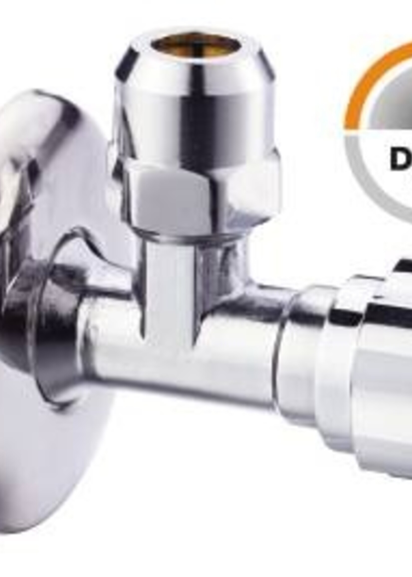 ANGLE VALVE TURN KNOB 1/2"M X 10 WITH ROSAS DVGW