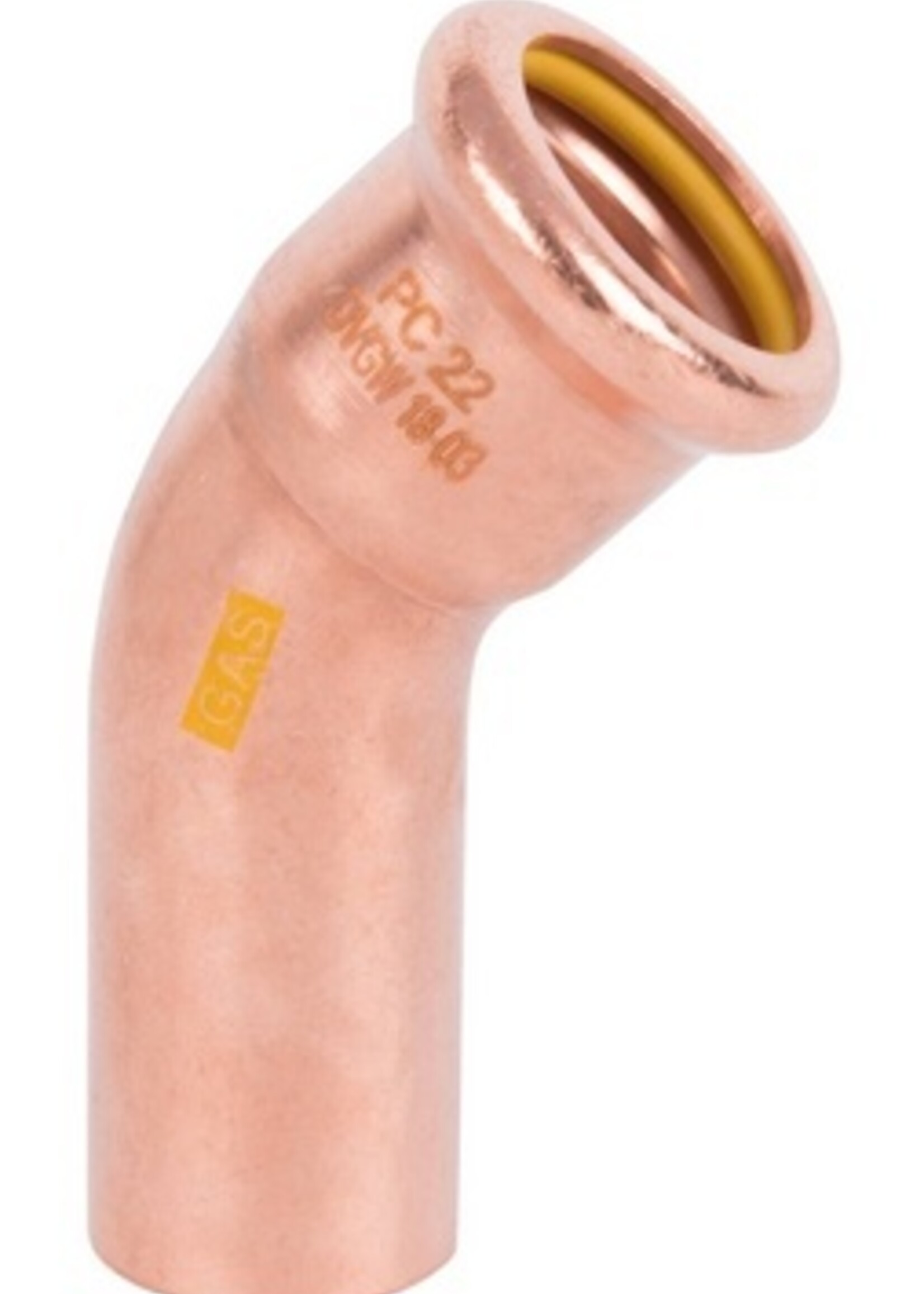 45° Ø 18 x 18 BEND 45° MF AQUAGAS M