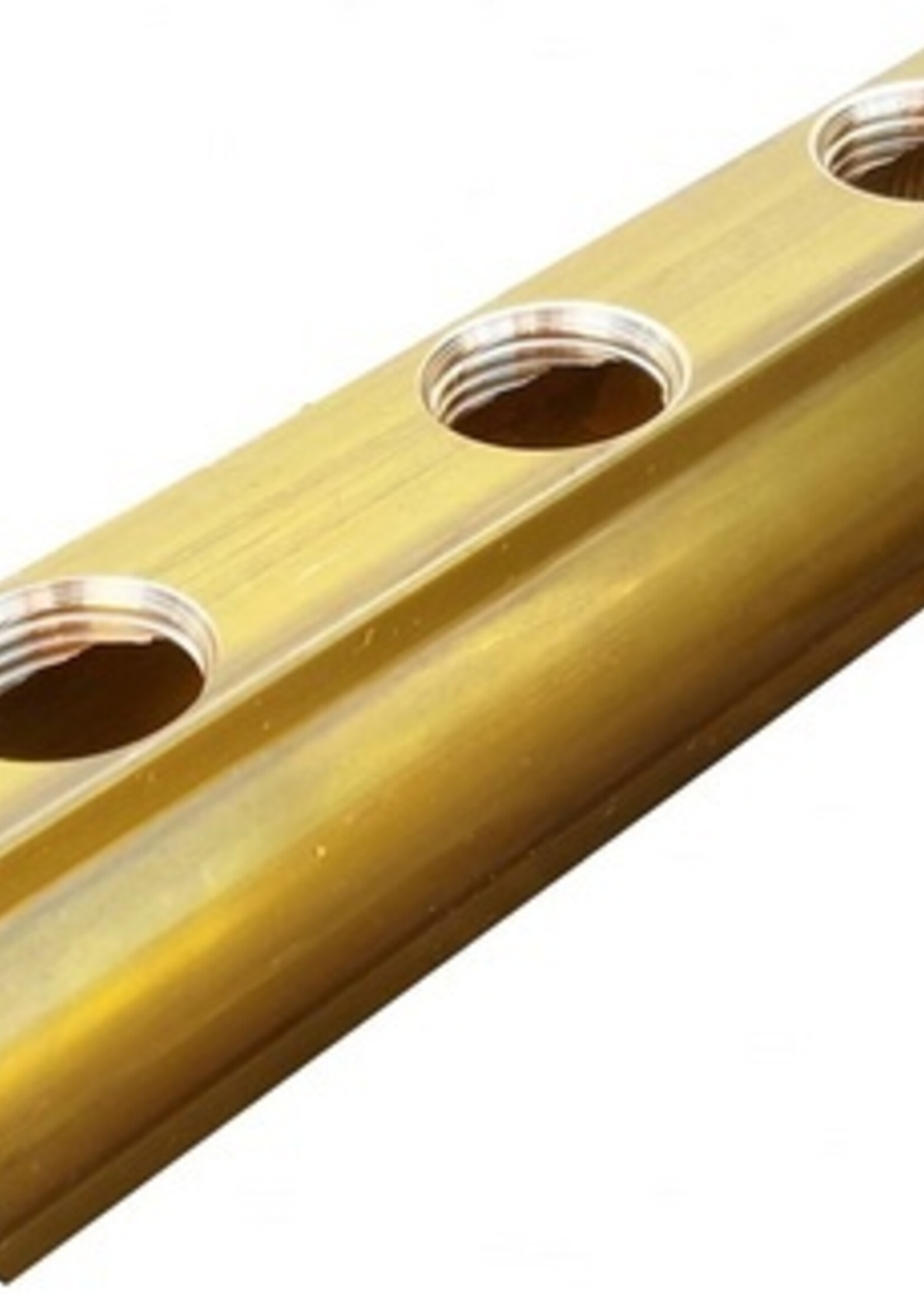 VERTEILER MESSING 4/4" - 5 LÖCHER 1/2 + 3/8"