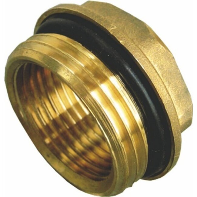 VERDELER MESSING  4/4" -STOP 3/8"