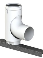 CoxDENS® PP schachtbocht 87° Ø 60 met ondersteunin