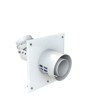 CoxDENS® PP Flex muur aansluitplaat B3 Ø 60/100 -