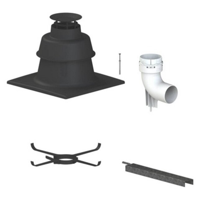 CoxDENS® PP Flex Start set Ø 60 met ECONEXT® Chimn