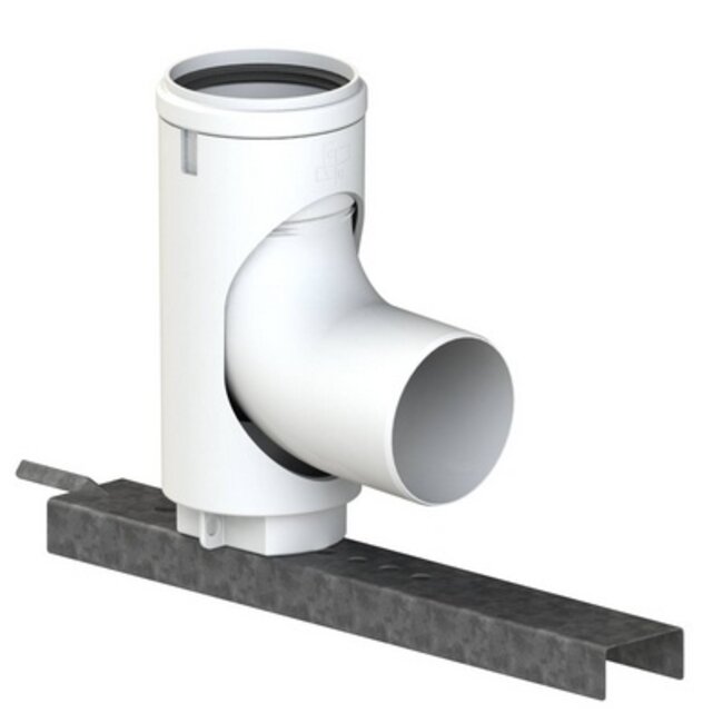CoxDENS® PP schachtbocht 87° Ø 80 met ondersteunin