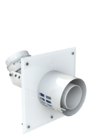 CoxDENS® PP Flex wall connection plate B3 Ø 80/125 -