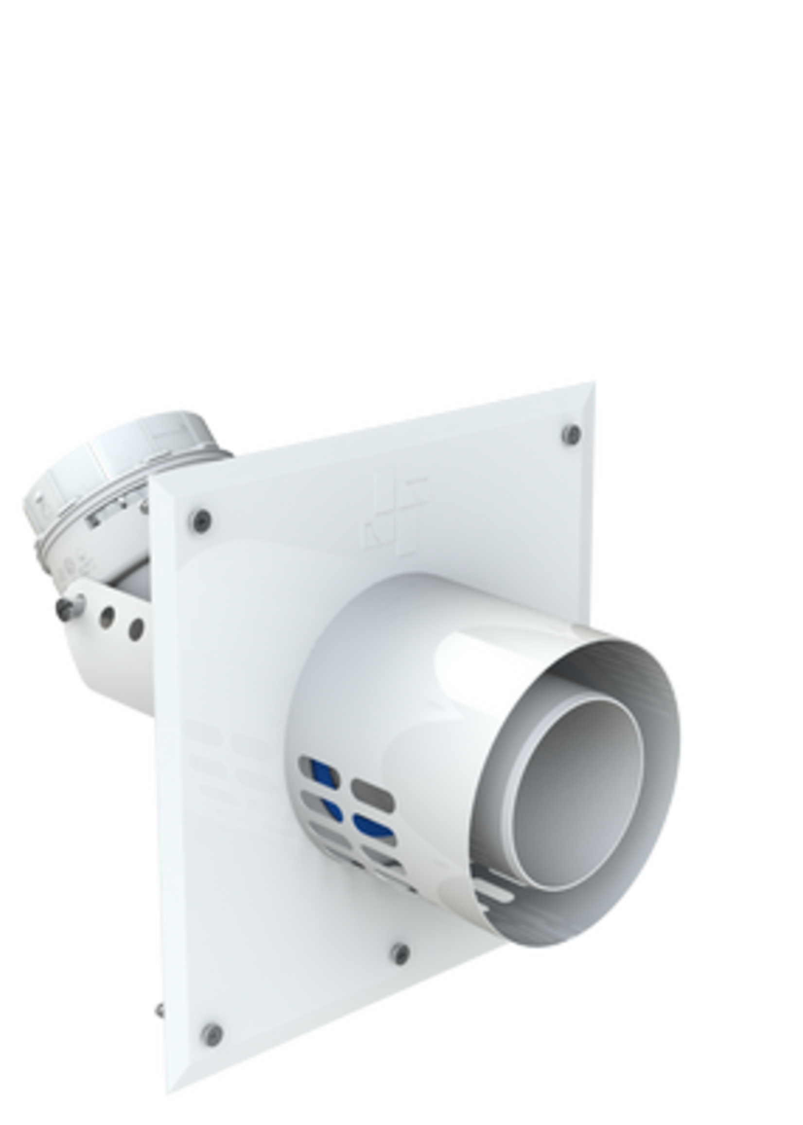 CoxDENS® PP Flex wall connection plate B3 Ø 80/125 -