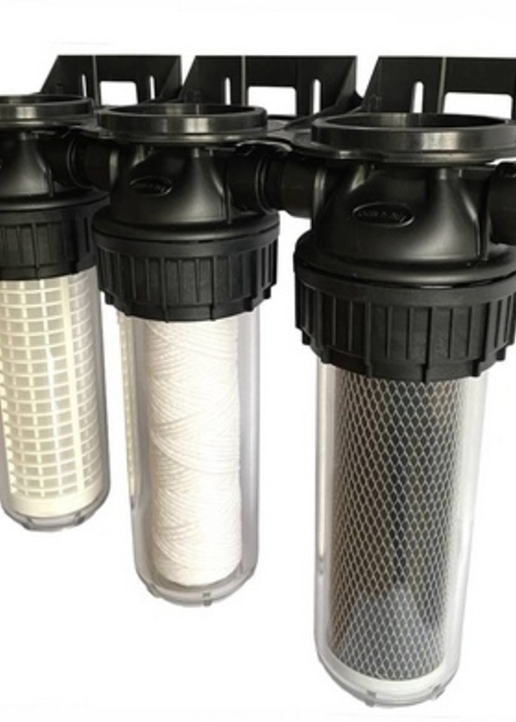 TRIPLEX-FILTER 3/4" MIT FILTERELEMENTEN