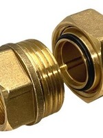 3-PIECE COUPLER BRASS STRAIGHT 3/4"MF (O-RING)