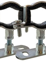 SINGLE BRACKET 4/4 ON THREADED ROD - SET OF 2 PIECES