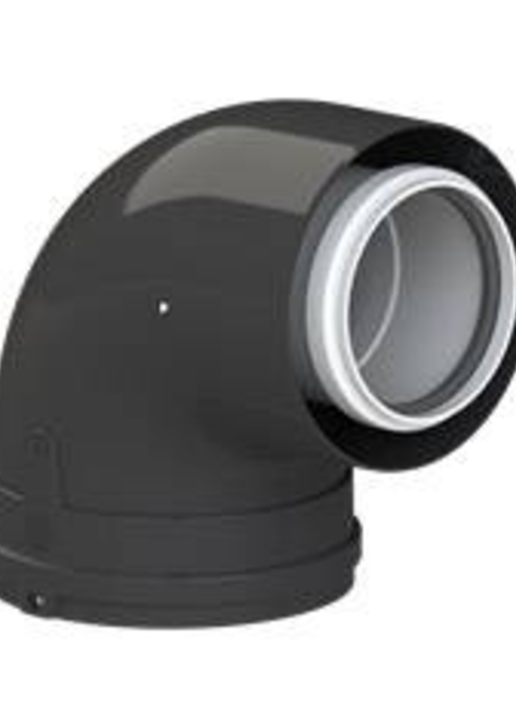 CoxDENS® Fassade PP/Alu Bogen 45° Ø 80/125