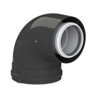 CoxDENS® Facade PP/Alu bocht 45° Ø 80/125