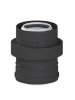 CoxDENS® Facade PP/Alu air intake piece Ø 80/125