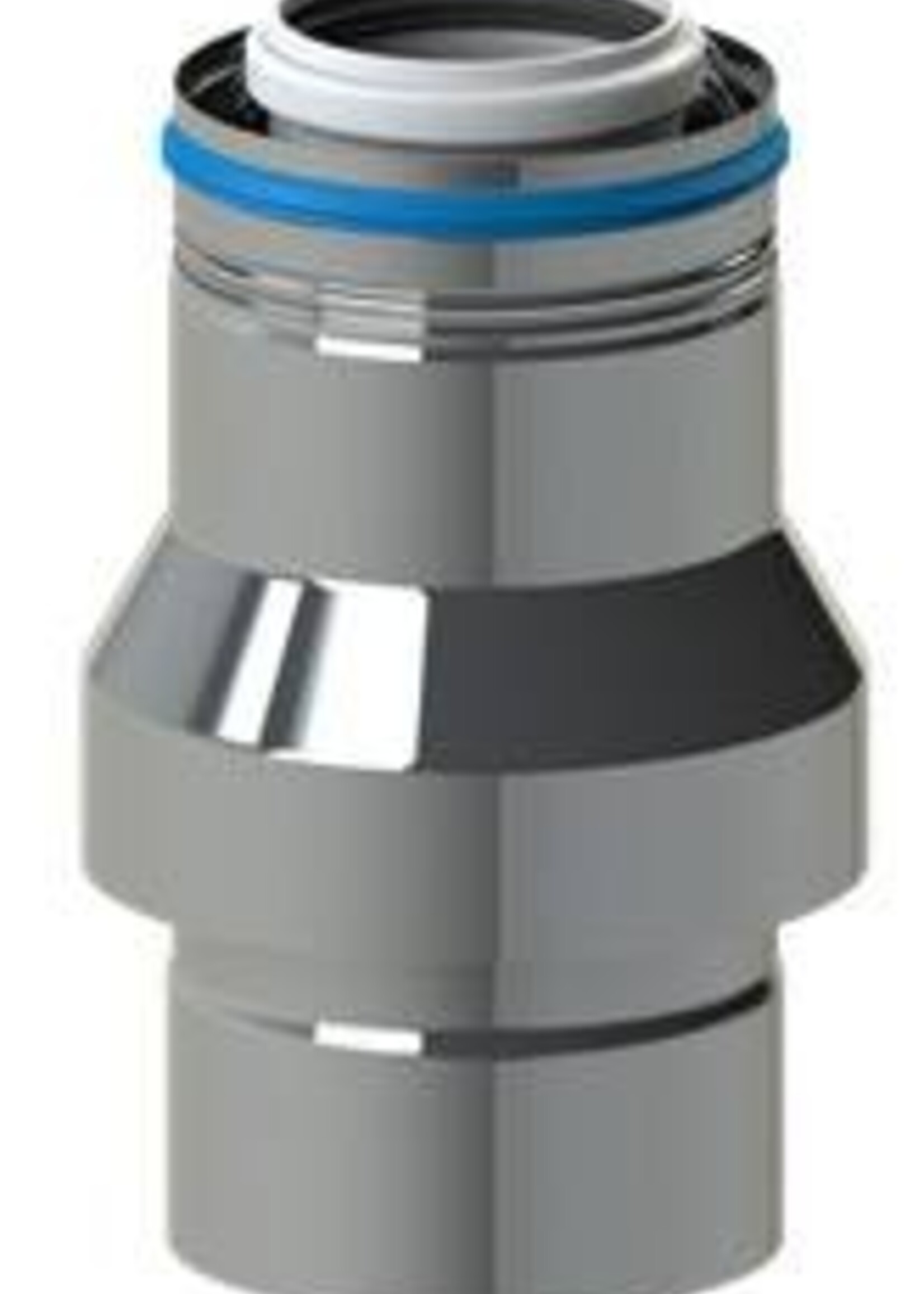 CoxDENS® Facade PP/stainless steel air intake piece Ø 80/125