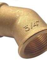 MESSINGGEWINDEANSCHLUSS KNIE 45° 1/2"FF