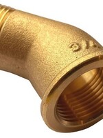 BRASS THREAD FITTING KNEE 45° 1/2"MF