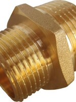 MESSING DRAADFITTING VERLOOPNIPPEL 1/4"-1/8"MM
