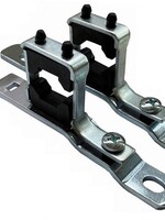 VERDELER MESSING VERNIKKELD 3/4" - ENKELE BEUGEL