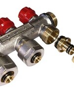 VERTEILER 3/4" - 2 x 16/2 MM ROT KOMPAKT
