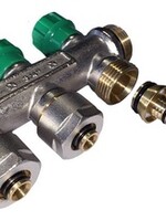 VERDELER 3/4" - 2 x 16/2 MM GROEN COMPACT