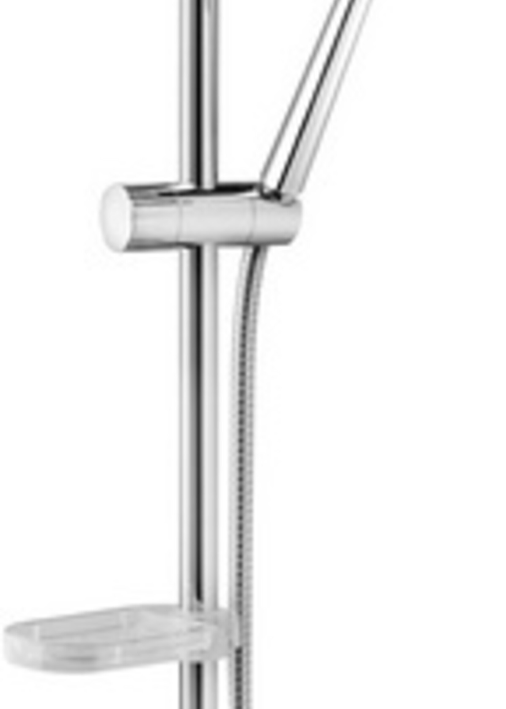 SHOWER FITTINGS 73CM, 3 SPRAYS WITH SOAP DISH