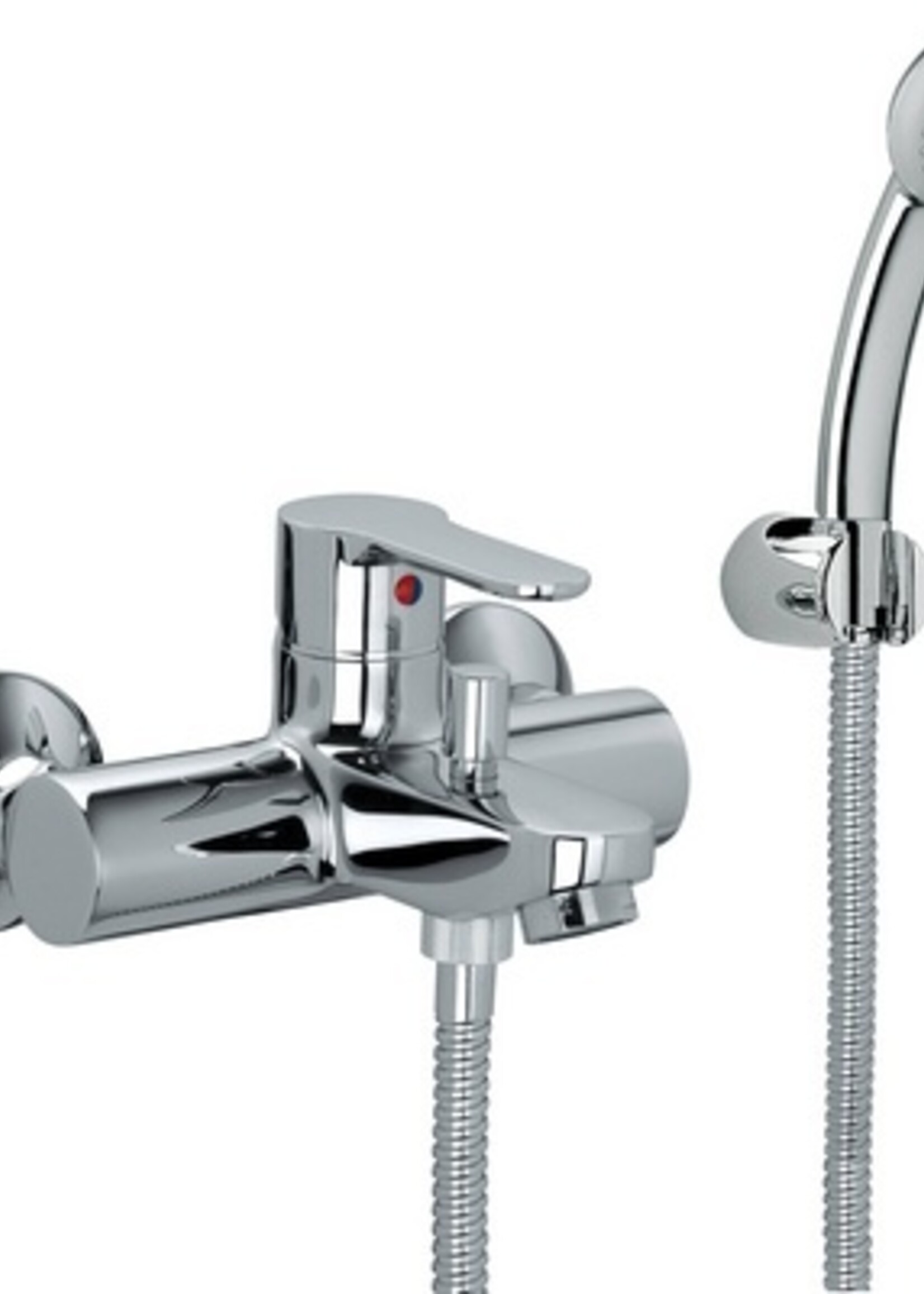 BADEWANNEN-/SHOW-MISCHER MIT FLEXIBLER/HANDBRAUSE