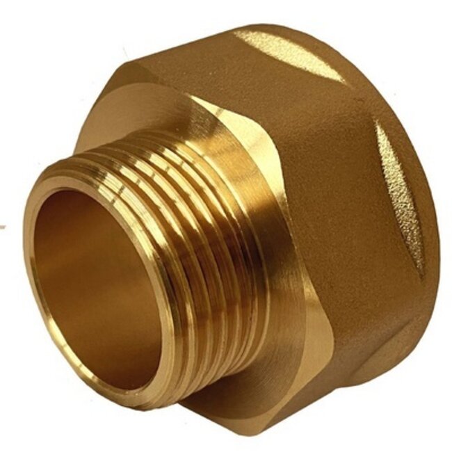 ECO MESSING DRAADFITTING REDUCTIE 4/4"F - 1/2"M