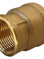 ECO BRASS THREADED FITTING REDUCING SLEEVE 3/4"-1/2"FF