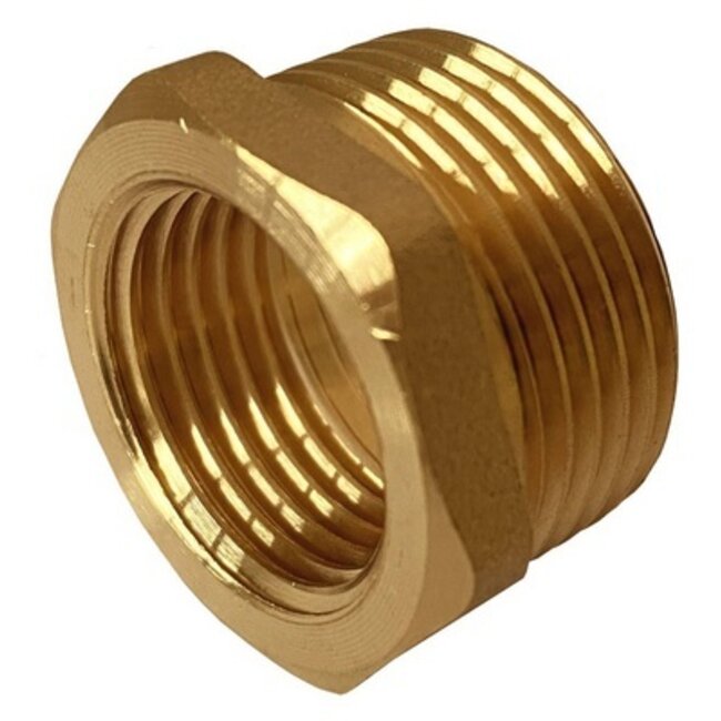 ECO MESSING DRAADFITTING REDUCTIE  3/4"M - 1/2"F