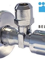 HOEKSTOPKRAAN DRAAIKNOP 1/2"M X 10 BELGAQUA