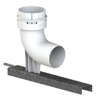 CoxDENS® schachtbocht met steun in 80 mm