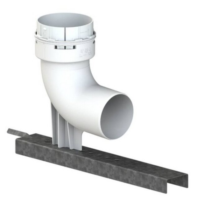 CoxDENS® schachtbocht met steun in 80 mm
