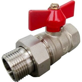 BOLKRAAN 5/4"MF VLINDER MT KOPPELING