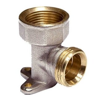 3/4" EURO-CONE x  1/2"F - MUURPLAAT