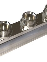 GEMONT. VERDELER 4/4"-7 x 3/4" EURO-CONE NIPPEL