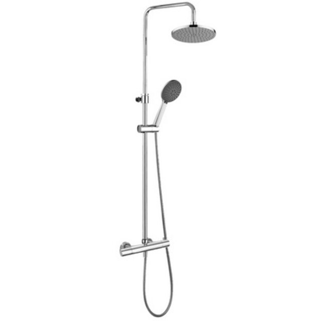 THERMOSTATISCHE REGENDOUCHE CHROOM DIAM. 20CM