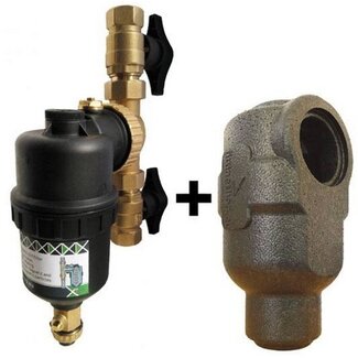 MAGNETISCHE FILTER 4/4"  + kranen + isolatie