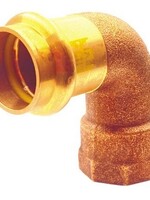 V-PRESS COPPER GAS BEND 90° BI.DR.18 x 1/2"