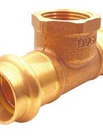 V-PRESS COPPER GAS TEE F.THR. 22 x 3/4" x 22