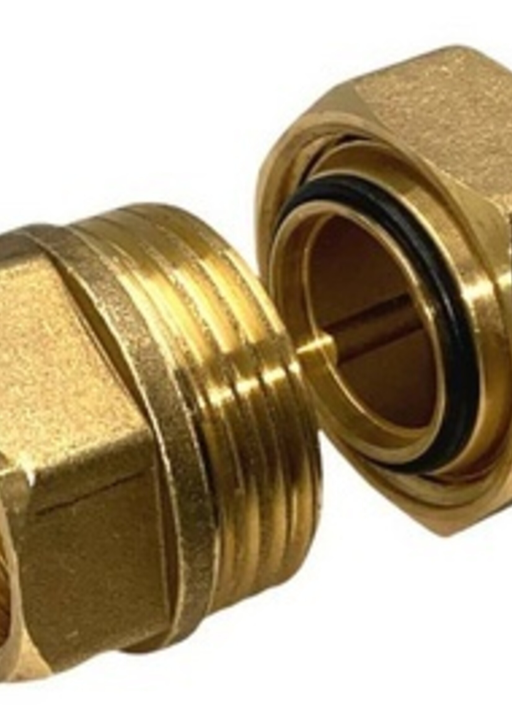 3-PIECE HEAD BRASS STRAIGHT 1/2"MF (O-RING)