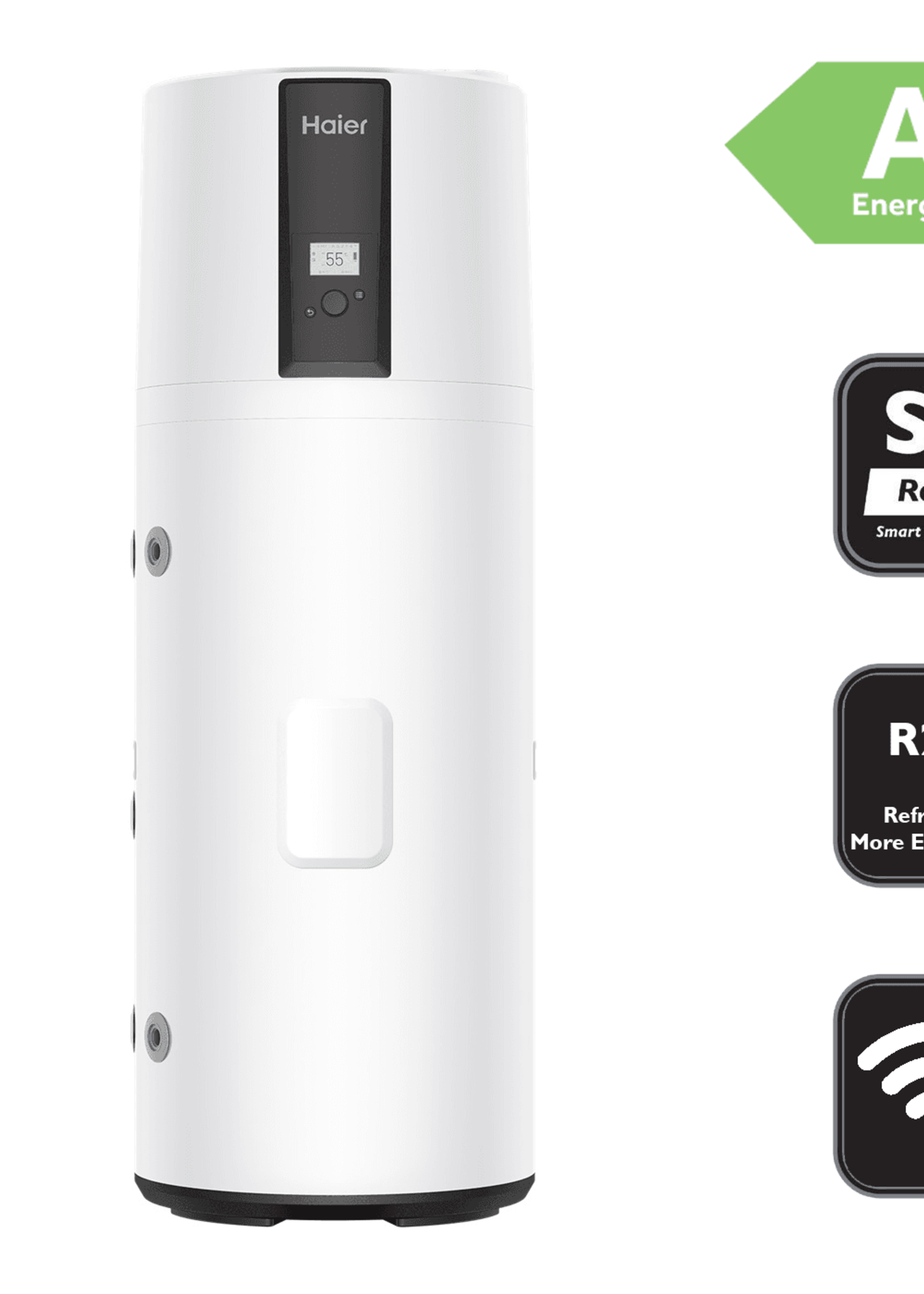 Haier HP200M7 – Wärmepumpenboiler 200 bis 250 Liter mit/ohne Wärmetauscher – Energieeffizienzklasse A+ – R290