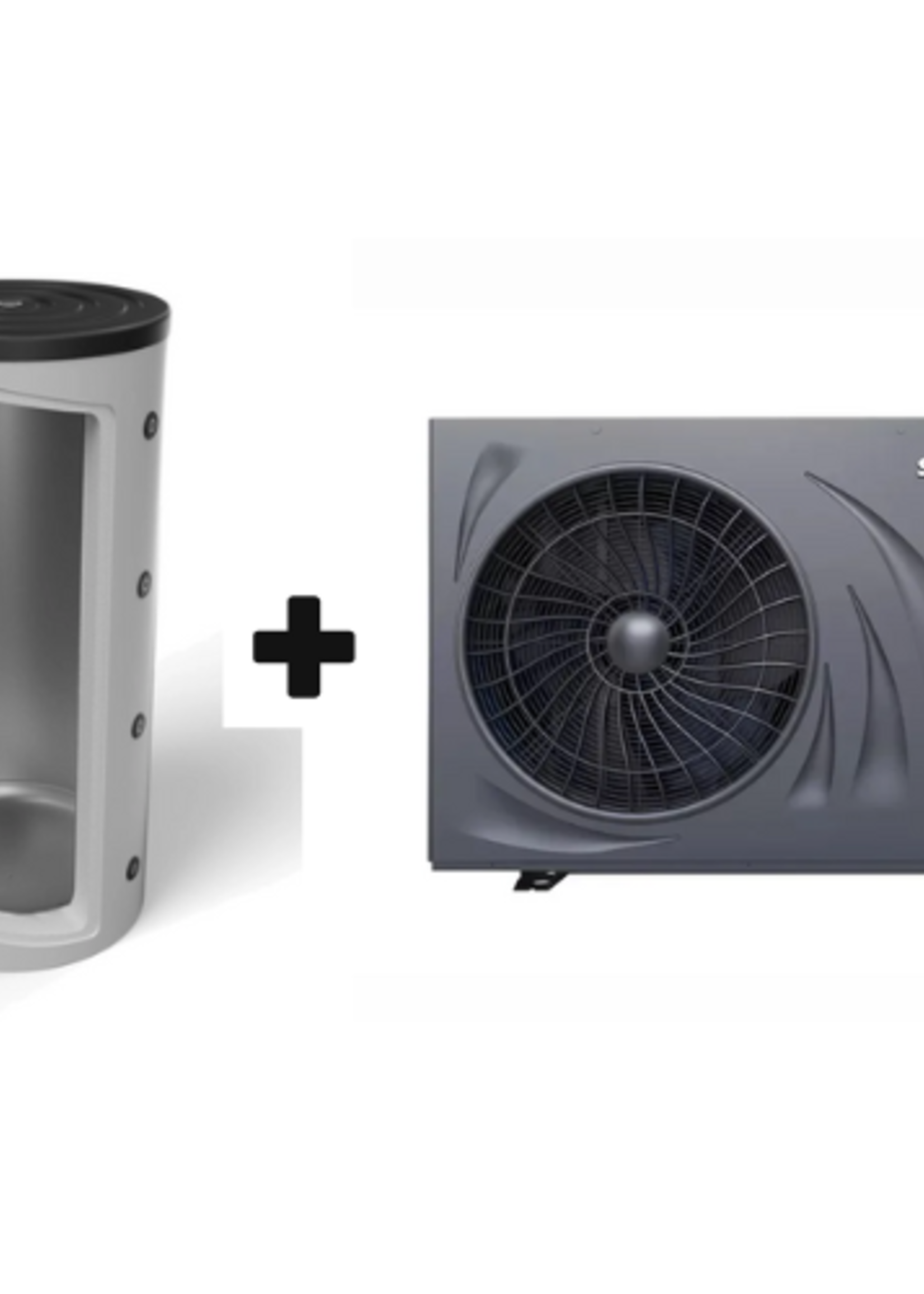 Inkl. Installation – Hybride SPRSUN Monoblock-Wärmepumpe CGK030-V4PB 9kW R290 mit 50L Pufferspeicher