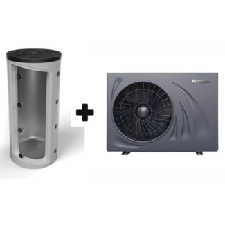 ACTIE! Inclusief Installatie  9kW Hybride SPRSUN Monobloc Warmtepomp CGK030-V4PB R290 en 50L Buffer