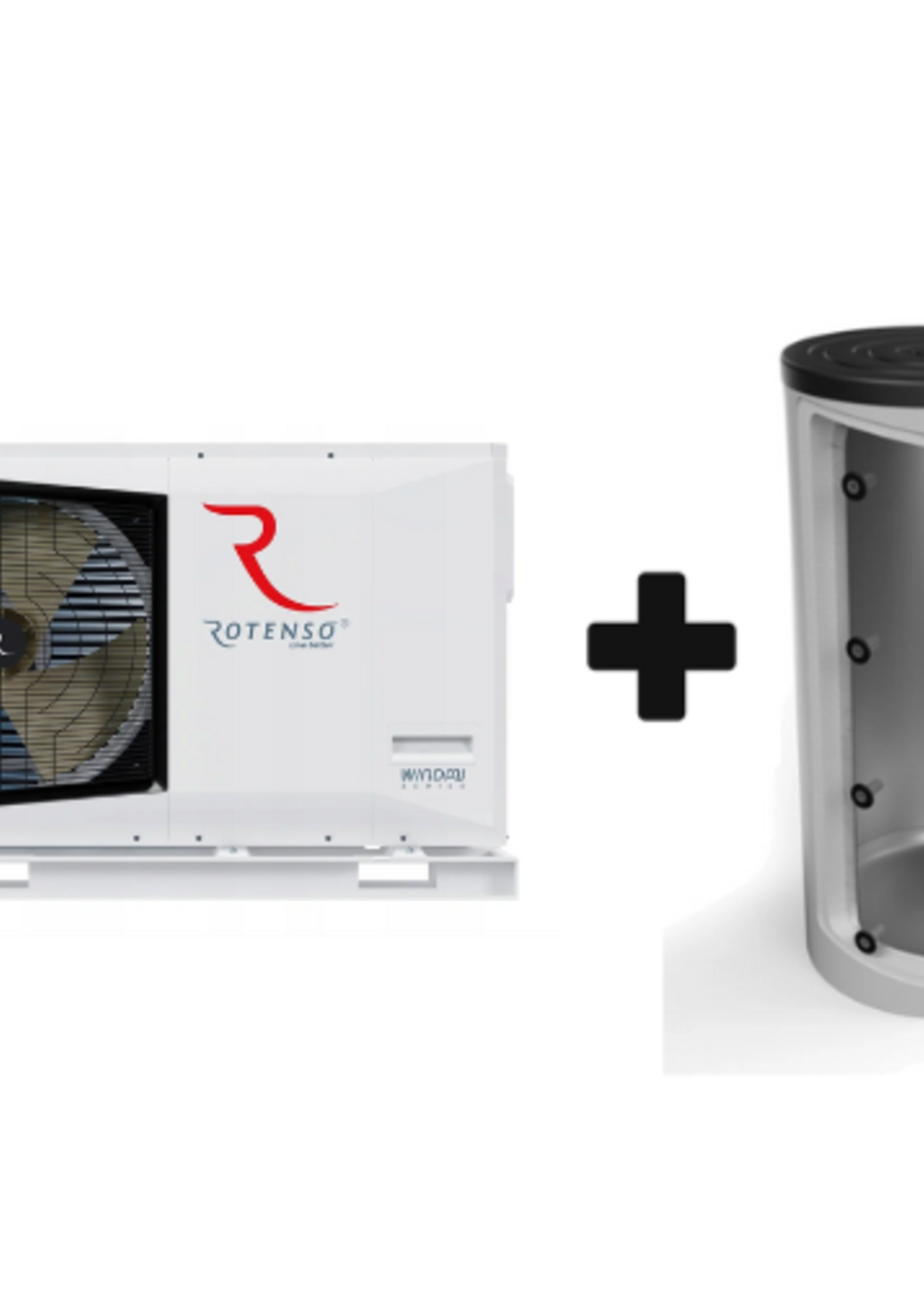 ACTIE! Incl. Installatie Hybride 10kW Rotenso Monobloc 1-fase + 50L Buffertank