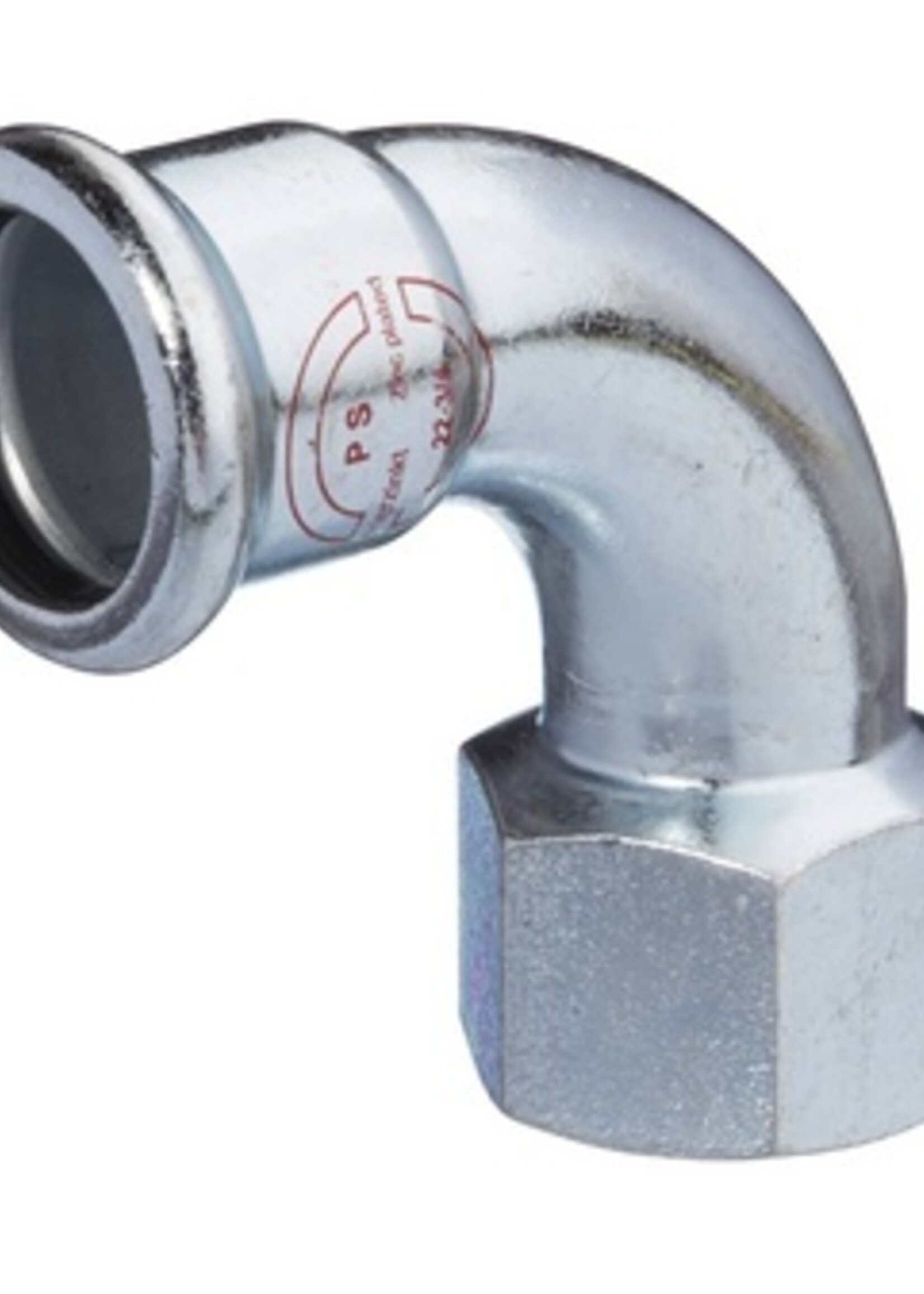 M-PRESS GALVANIZED STEEL BEND 90° INNER 28 x 4/4