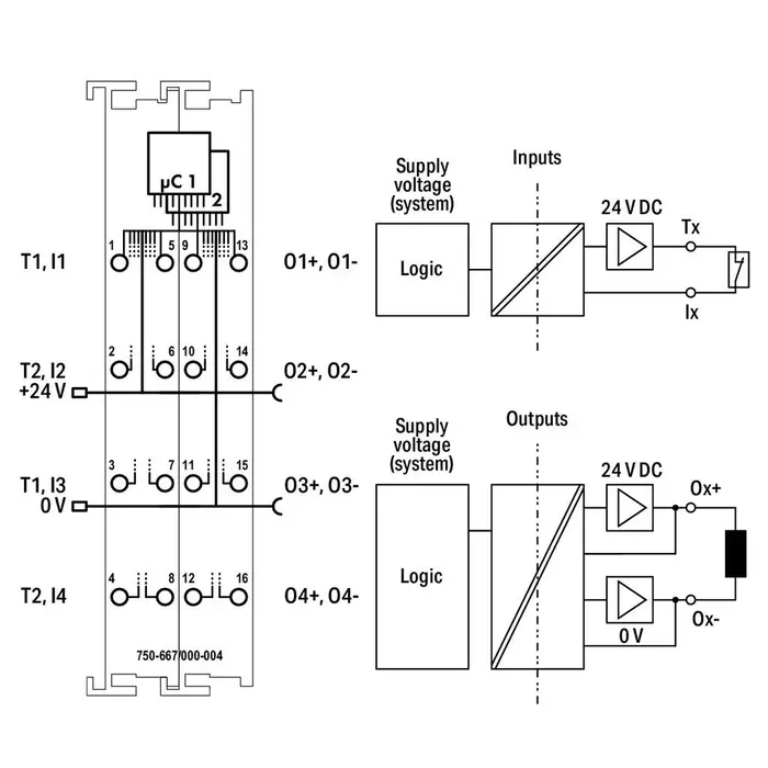 WAGO 753-667/000-004 PLC Materialen WAGO-I/O- Systeem Serie 753