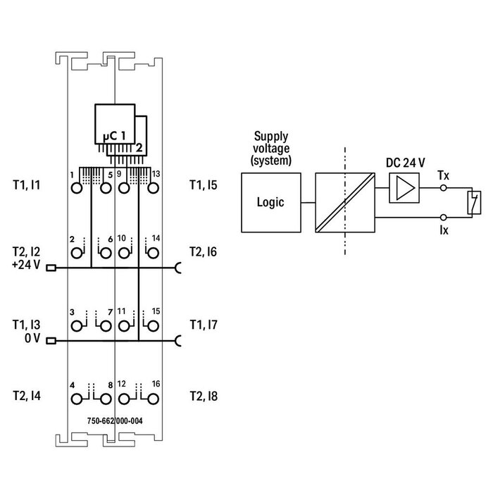 WAGO 753-662/000-004 PLC Materialen WAGO-I/O- Systeem Serie 753