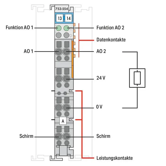 WAGO 753-554 PLC Materialen WAGO-I/O- Systeem Serie 753