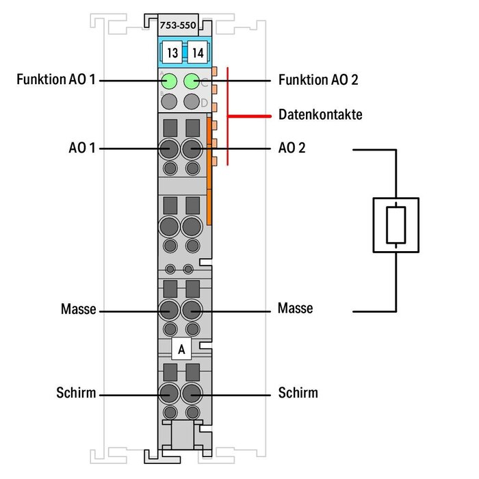 WAGO 753-550 PLC Materialen WAGO-I/O- Systeem Serie 753